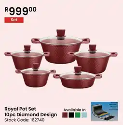 Africa Cash and Carry Royal Pot Set Diamond Design offer