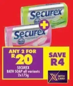 Shoprite Securex bath soap all variants offer