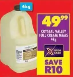 Shoprite Crystal valley full cream maas offer