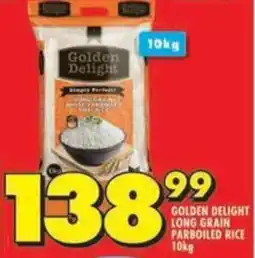 Shoprite Golden delight long grain parboiled rice offer