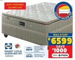 Russells Sealy phuket 152cm queen bed set offer