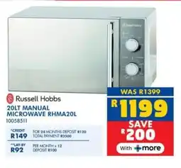 Russells Russell hobbs manual microwave offer