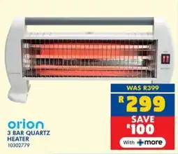 Russells Orion 3 bar quartz heater offer