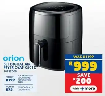 Russells Orion digital air fryer offer