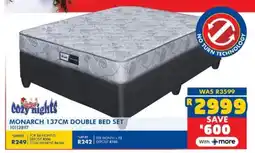 Russells Monarch 137cm double bed set offer