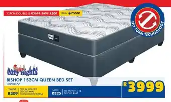 Russells Bishop 152cm queen bed set offer