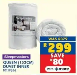 Russells Sleepmasters queen duvet inner offer