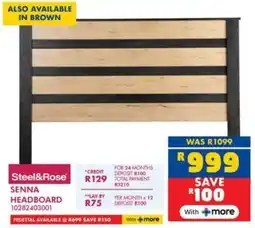 Russells Steel&Rose Senna Headboard offer
