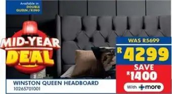 Russells Winston queen headboard offer