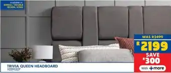 Russells Trivia queen headboard offer