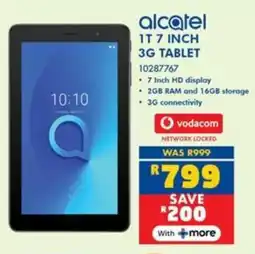 Russells Alcatel 1T 7 inch 3G Tablet offer
