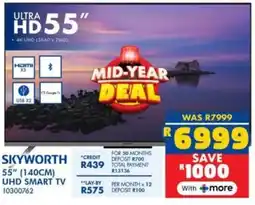 Russells Skyworth 55" (140cm) uhd smart tv offer