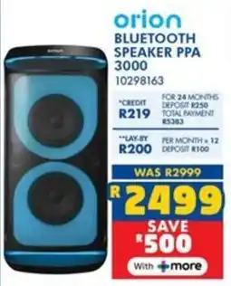 Russells Orion bluetooth speaker ppa 3000 offer