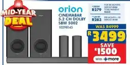 Russells Orion cinemabar 5.2 ch dolby sbw 5002 offer
