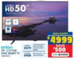 Russells Orion 50" (127cm) uhd smart tv offer