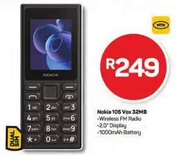 Pick n Pay Hypermarket Nokia 105 Vox 32MB offer