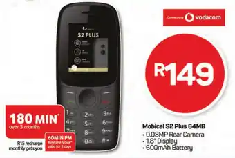 Pick n Pay Hypermarket Mobicel S2 Plus 64MB offer