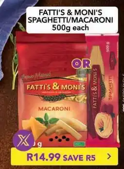 Shoprite Fatti's & Moni's Spaghetti/Macaroni offer