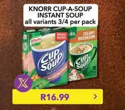 Shoprite KNORR CUP-A-SOUP INSTANT SOUP offer