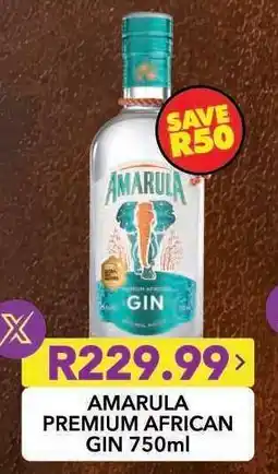 Shoprite AMARULA PREMIUM AFRICAN GIN 750ml offer