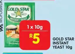 Shoprite GOLD STAR INSTANT YEAST 10g offer