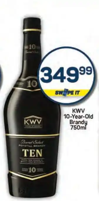 Pick n Pay KWV 10-YEAR-OLD BRANDY 750ml offer