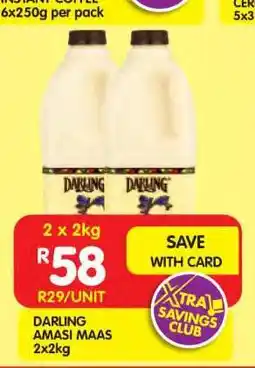 Shoprite DARLING AMASI MAAS 2x2kg offer