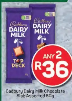 Pick n Pay Cadbury Dairy Milk Chocolate Slab Assorted 80g offer