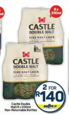 Pick n Pay Castle Double Malt 6 x 330ml offer