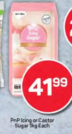 Pick n Pay PnP Icing or Castor Sugar 1kg Each offer