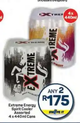 Pick n Pay Extreme Energy Spirit Cooler Assorted 4 x 440ml Cans offer