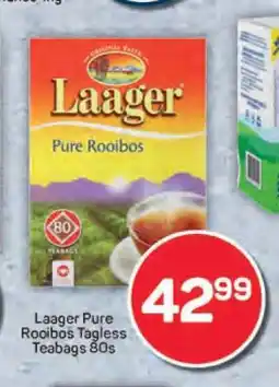 Pick n Pay Laager Pure Rooibos Tagless Teabags 80s offer