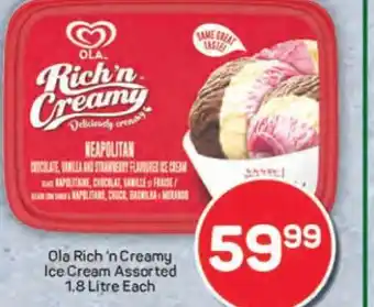 Pick n Pay Ola Rich 'n Creamy Ice Cream Assorted offer