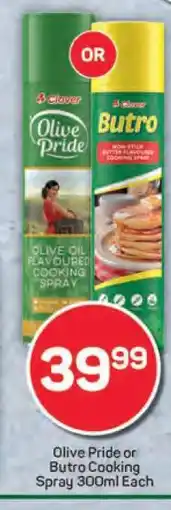 Pick n Pay Olive Pride or Butro Cooking Spray 300ml Each offer