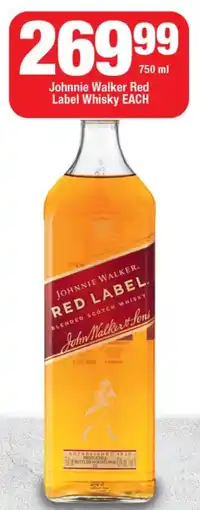 OK Liquor Johnnie Walker Red Label Whisky offer