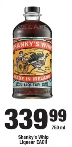 OK Liquor Shanky's Whip Liqueur offer