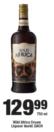 OK Liquor Wild Africa Cream Liqueur Asstd. offer