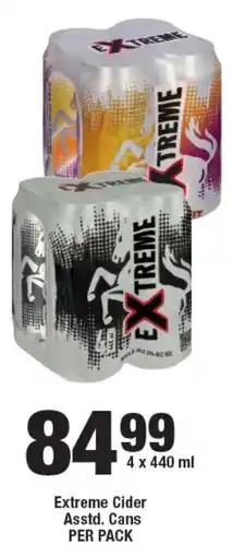 OK Liquor Extreme Cider Asstd. Cans offer