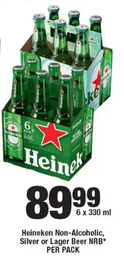 OK Liquor Heineken Non-Alcoholic, Silver or Lager Beer NRB offer