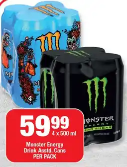 Monster Energy Drink Asstd. Cans