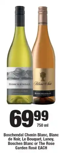 OK Liquor Boschendal Chenin Blanc, Blanc de Noir, Le Bouquet, Lanoy, Boschen Blanc or The Rose Garden Rosé offer