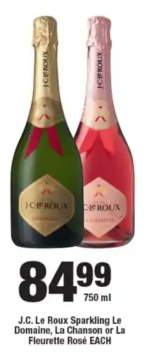 OK Liquor J.C. Le Roux Sparkling Le Domaine, La Chanson or La Fleurette Rosé offer