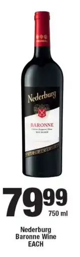 OK Liquor Nederburg Baronne Wine offer