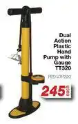 AutoZone Dual Action Plastic Hand Pump With Gauge TT320 FED.VTP320-Each offer