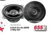 AutoZone Pioneer 6 Co-Ax 250W 3 Way Set PIO.TSR1651S-Per Set offer
