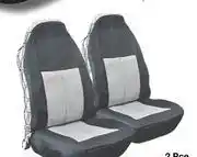 2 Pce Front Seat Cover Set (Black) FED.EXP60FBLK-Per Set