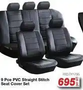 AutoZone 9 Pce PVC Straight Stitch Seat Cover Set FED.TY1795-Per Set offer