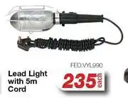 Lead Light With 5m Cord FED.VYL990-Each