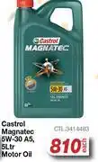 AutoZone Castrol Magnatec 5W-30 A5, Motor Oil CTL.3414483-5Ltr offer