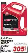 AutoZone Auto Zone Multigrade 20W-50 SG/CD, Motor Oil AZC.20W505L-5Ltr offer